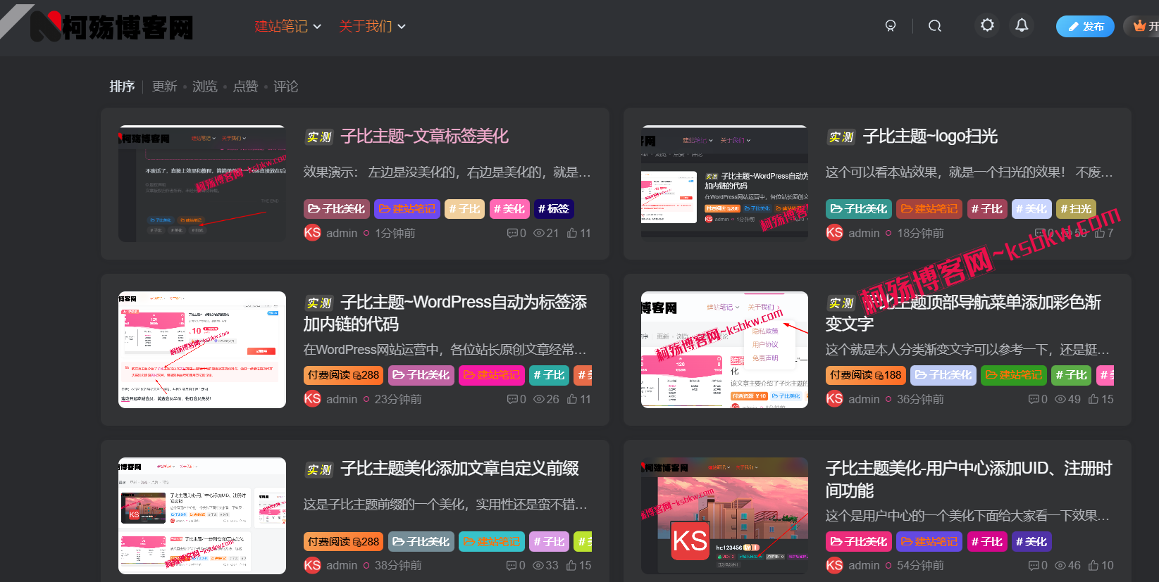图片[2]-子比主题~文章外部的标签添加随机彩色效果-柯殇博客网